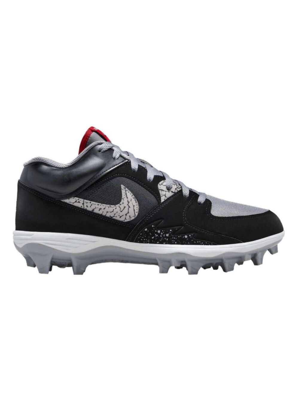 Jordan Stadium 90 Low TD "Black Cement" Football Cleats HQ0210-060